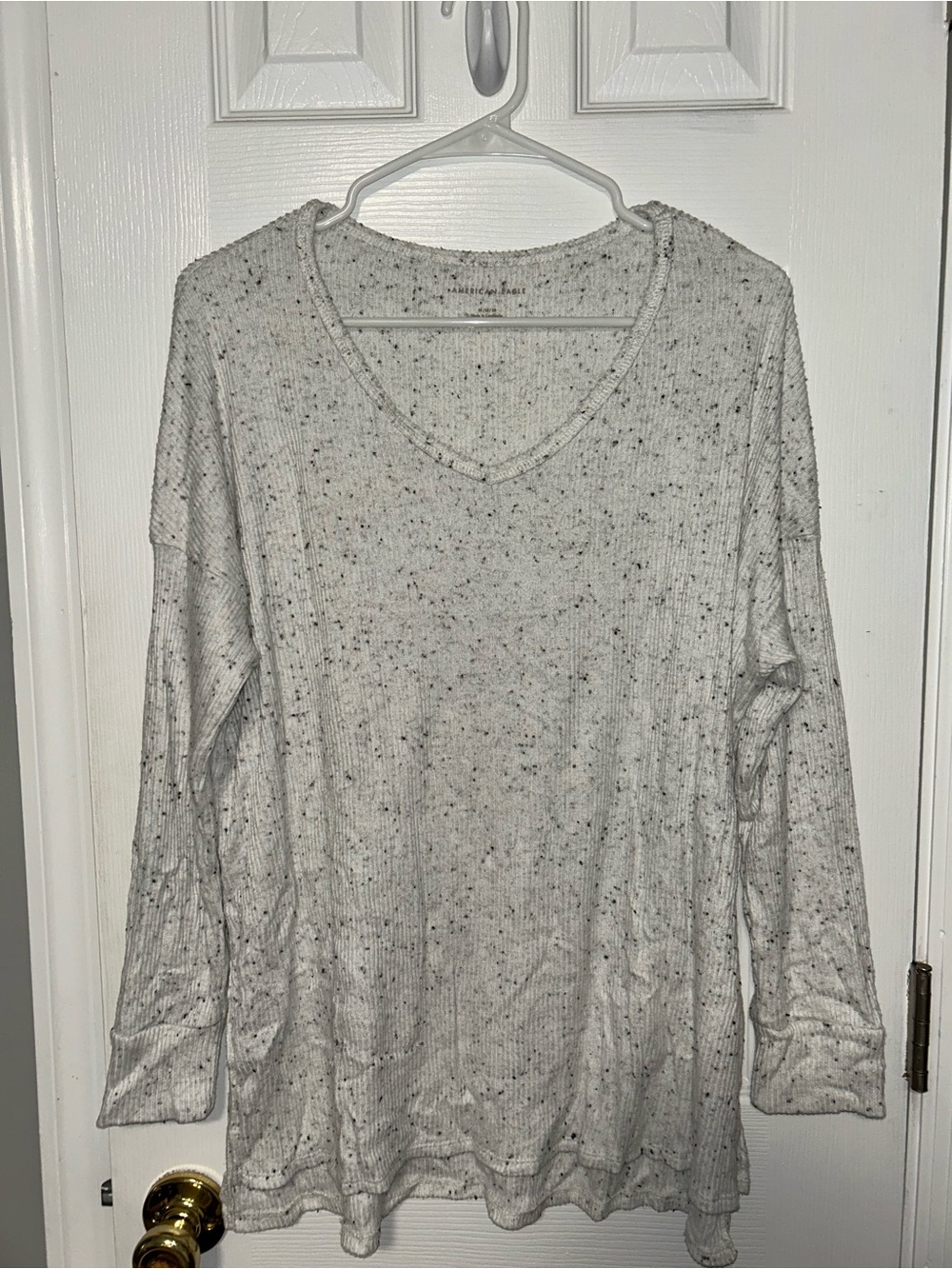 American Eagle Speckled Oversized Cozy Top